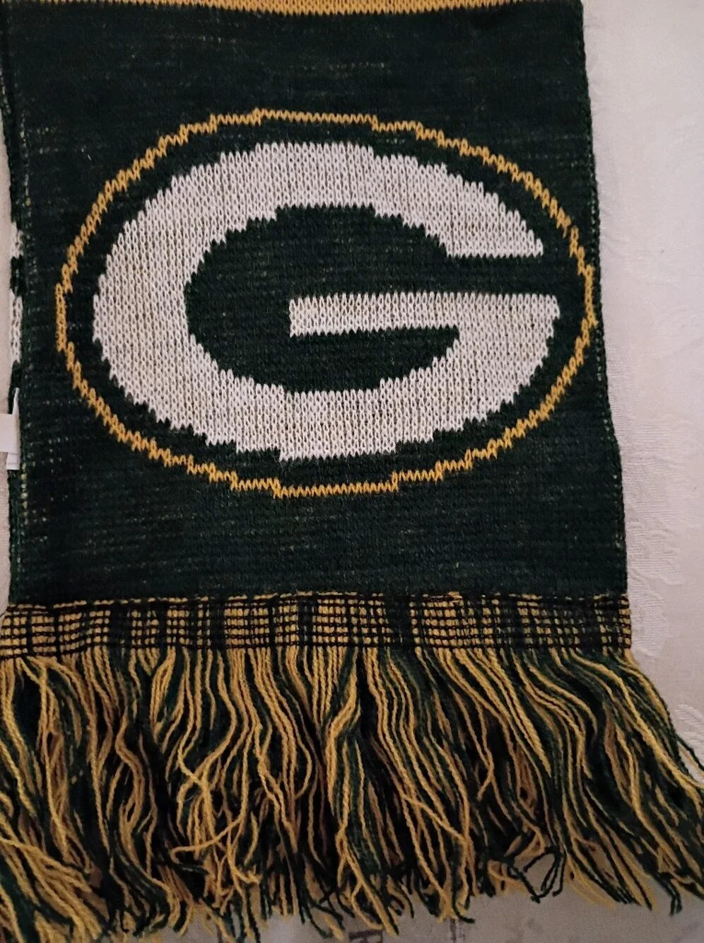 🏈 NFL Green Bay Packers Reversible Knit Scarf in Green, Gold, White
